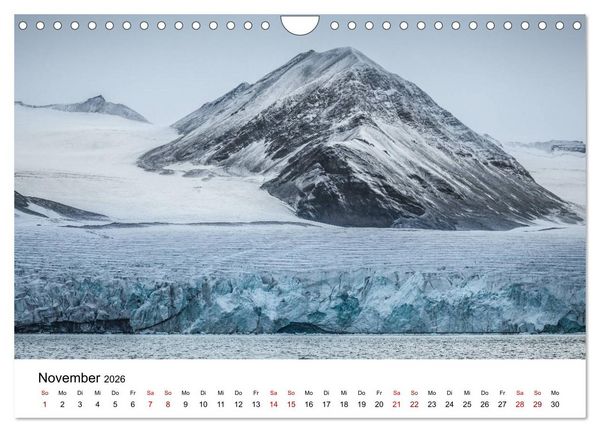 Produktbild: Spitzbergenkalender (Wandkalender 2026 DIN A4 quer), CALVENDO Monatskalender