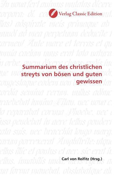 Produktbild: Summarium des christlichen streyts von b&ouml;sen und guten gewis