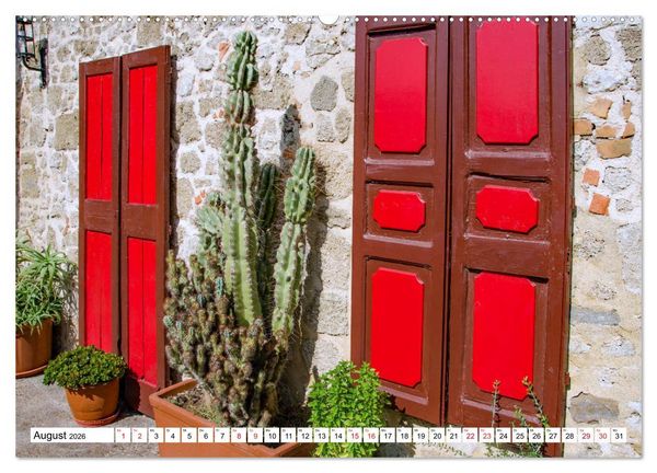 Produktbild: Rhodos - Altstadt mit Charme und Zauber (Wandkalender 2026 DIN A2 quer), CALVENDO Monatskalender