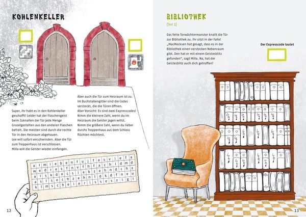 Produktbild: Escape-Buch f&uuml;r Grundschulkinder: Escape Challenge: Gefangen im Gruselschloss