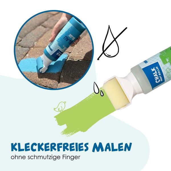 Produktbild: alldoro - Stra&szlig;enmalkreide-Roller, 3er Set
