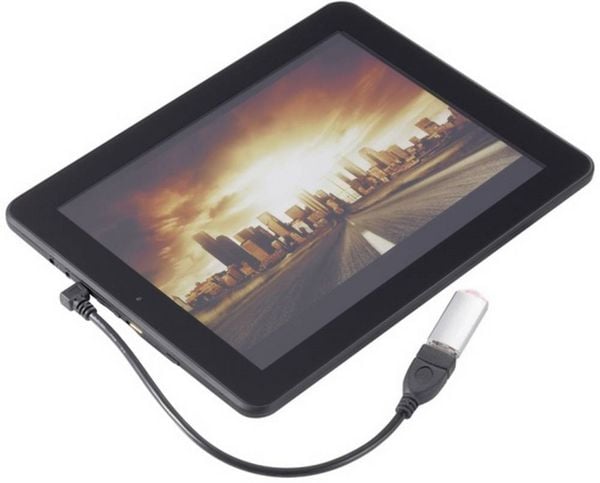 Produktbild: Renkforce USB-Kabel USB 2.0 USB-Micro-B Stecker, USB-A Buchse 0.10 m Schwarz mit OTG-Funktion, vergoldete Steckkontakte RF-4080777