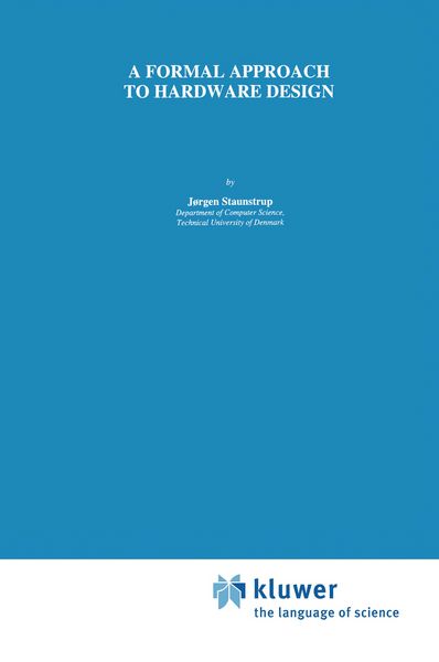 Produktbild: A Formal Approach to Hardware Design
