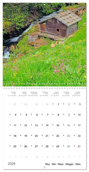 Produktbild: South Tyrol the last mills (Wall Calendar 2026 12 &times; 12 Inch) CALVENDO 12 Month Wall Calendar