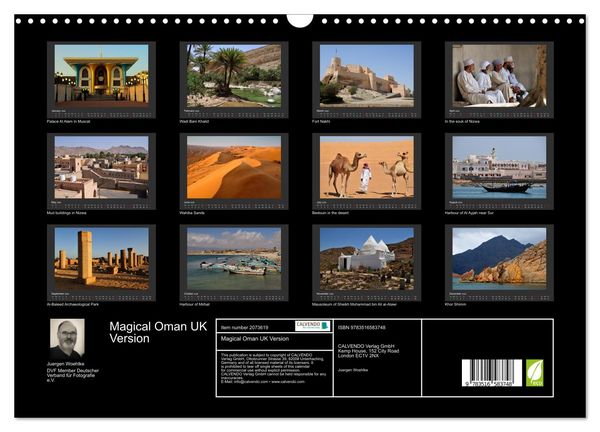 Produktbild: Magical Oman UK Version (Wall Calendar 2026 DIN A3 landscape), CALVENDO 12 Month Wall Calendar