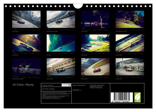 Produktbild: AC Cobra - Racing (Wandkalender 2026 DIN A4 quer), CALVENDO Monatskalender
