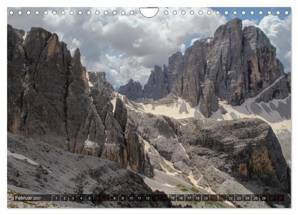 Produktbild: Dolomiten 2027 - Die wei&szlig;en Berge (Wandkalender 2027 DIN A4 quer), CALVENDO Monatskalender
