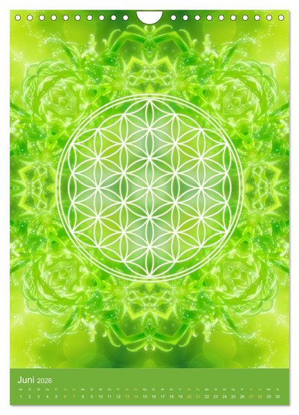 Produktbild: Blume des Lebens - Harmonie durch Symbolkraft (Wandkalender 2026 DIN A4 hoch), CALVENDO Monatskalender
