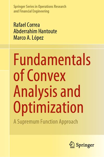 Produktbild: Fundamentals of Convex Analysis and Optimization