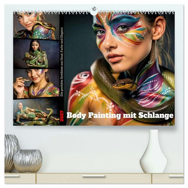 Produktbild: Body Painting mit Schlange (hochwertiger Premium Wandkalender 2027 DIN A2 quer), Kunstdruck in Hochglanz