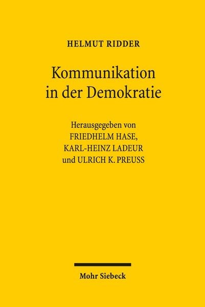 Produktbild: Kommunikation in der Demokratie