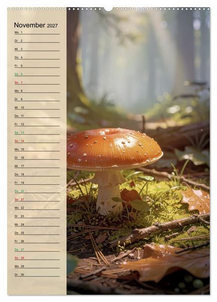 Produktbild: Pilze wie im M&auml;rchen (Wandkalender 2027 DIN A2 hoch), CALVENDO Monatskalender