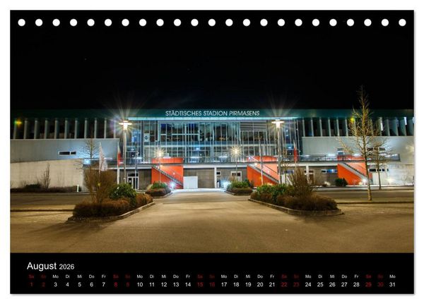 Produktbild: Pirmasens bei Nacht (Tischkalender 2026 DIN A5 quer), CALVENDO Monatskalender