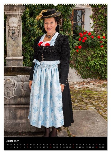 Produktbild: Dirndl und Tradition (Wandkalender 2026 DIN A2 hoch), CALVENDO Monatskalender