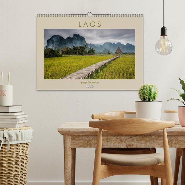 Produktbild: Laos - eine Bildreise (Wandkalender 2026 DIN A3 quer), CALVENDO Monatskalender