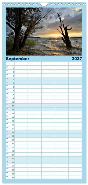 Produktbild: Familienplaner 2027 - Zauberhafter Westlicher Bodensee mit 5 Spalten (Wandkalender, 21 x 45 cm) CALVENDO