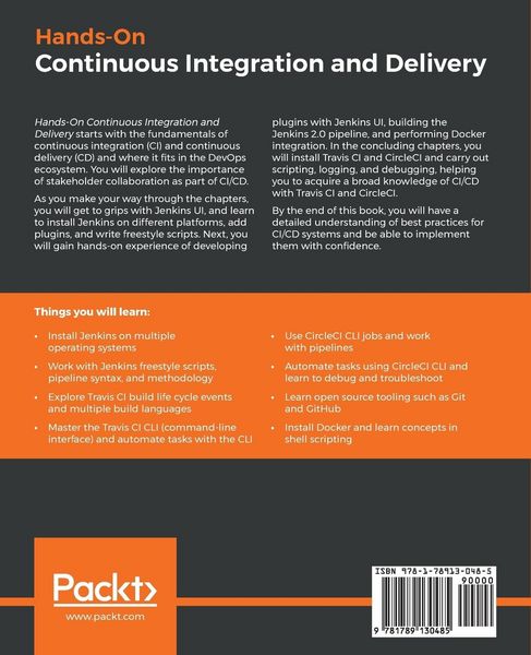 Produktbild: Hands-On Continuous Integration and Delivery
