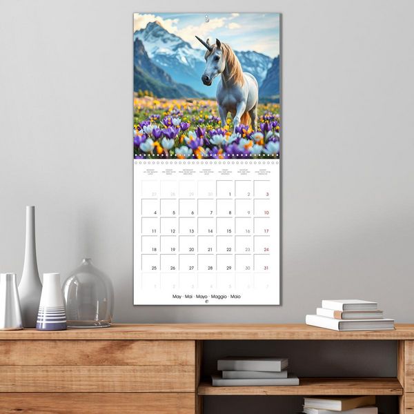 Produktbild: Fairytale Land of AI Unicorns (Wall Calendar 2026 12 &times; 12 Inch) CALVENDO 12 Month Wall Calendar