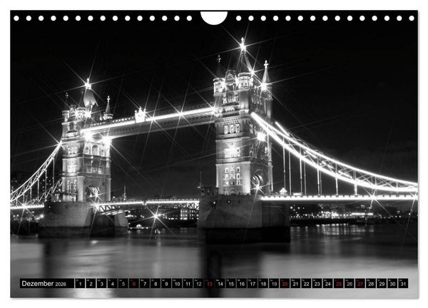 Produktbild: LONDON Stadtansichten (Wandkalender 2026 DIN A4 quer), CALVENDO Monatskalender