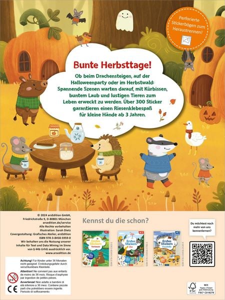 Produktbild: Erstes Stickern &ndash; Im Herbst