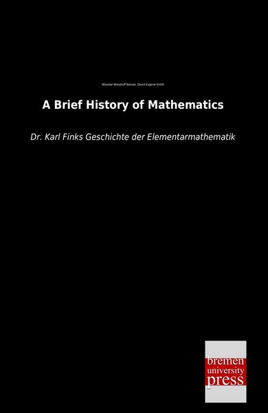 Produktbild: A Brief History of Mathematics