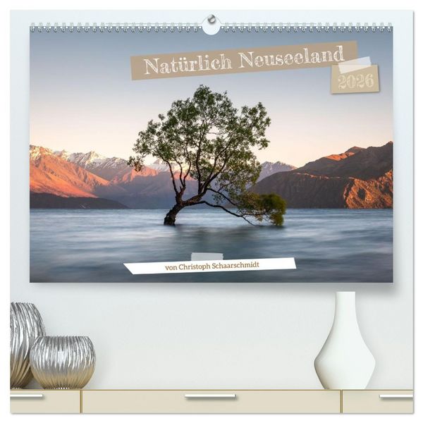 Produktbild: Nat&uuml;rlich Neuseeland (hochwertiger Premium Wandkalender 2026 DIN A2 quer), Kunstdruck in Hochglanz