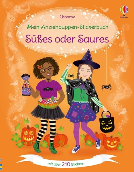 Mein Anziehpuppen-Stickerbuch: Süßes oder Saures, Taschenbuch von Fiona Watt, Usborne, 978-1-03-570277-0