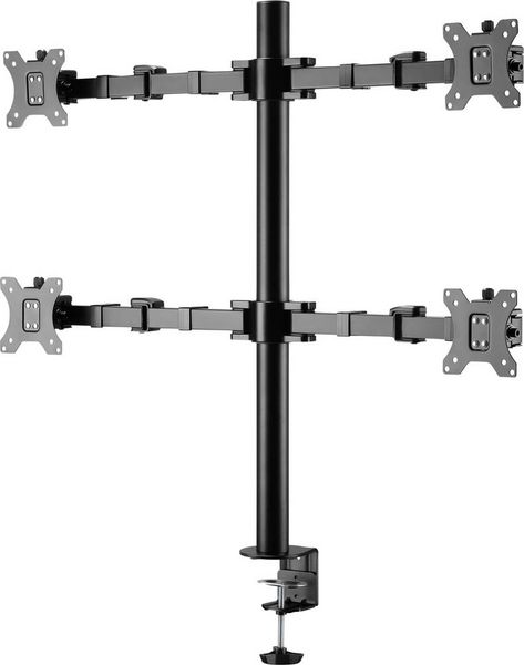 Produktbild: SpeaKa Professional SP-MM-540 Monitorhalterung 4 Display(s) 43,2 cm (17") - 81,3 cm (32") Schwarz Drehbar, H&ouml;henverstellbar, Neigbar, Schwenkbar
