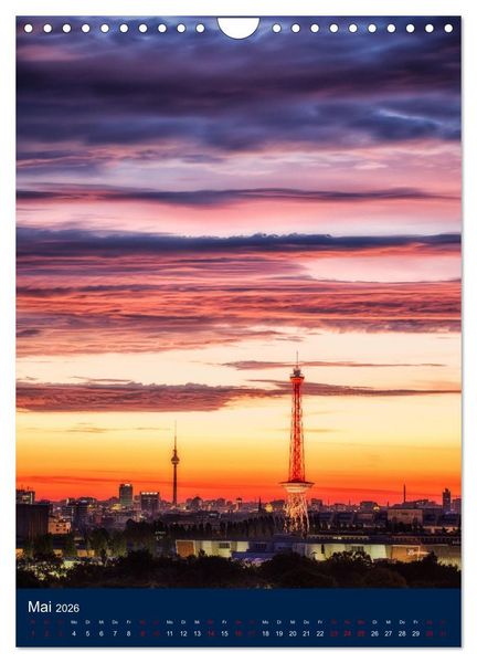 Produktbild: Berliner Fernsehturm - Magische Momente (Wandkalender 2026 DIN A4 hoch), CALVENDO Monatskalender