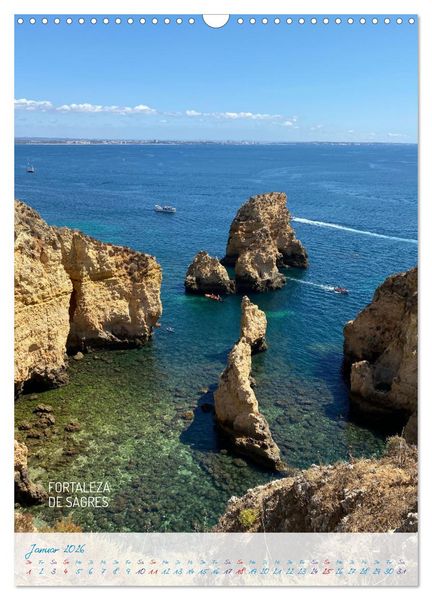 Produktbild: Algarve Traumhaft & farbenfroh (Wandkalender 2026 DIN A3 hoch), CALVENDO Monatskalender