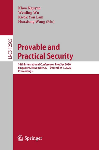 Produktbild: Provable and Practical Security