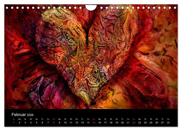 Produktbild: Der Herz Kalender (Wandkalender 2026 DIN A4 quer), CALVENDO Monatskalender