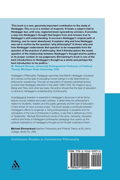 Produktbild: Heidegger's Philosophic Pedagogy