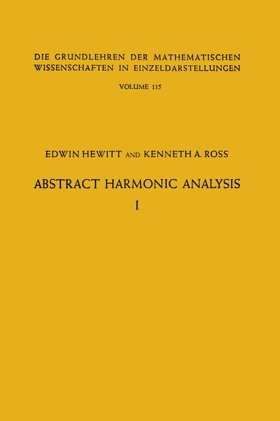 Produktbild: Abstract Harmonic Analysis