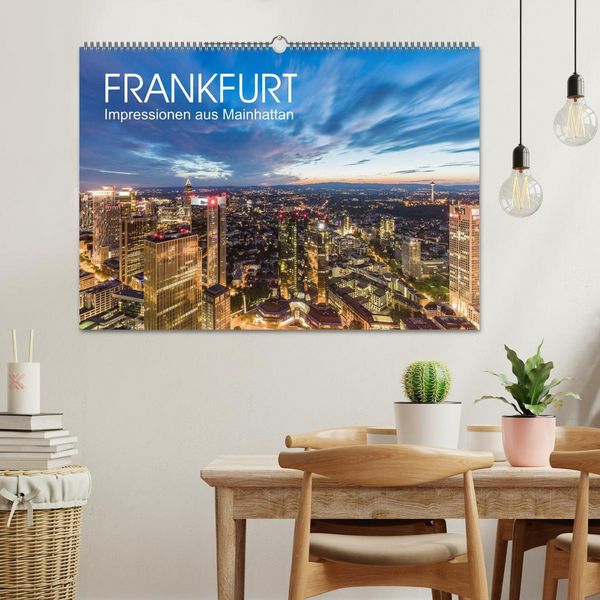 Produktbild: FRANKFURT Impressionen aus Mainhattan (Wandkalender 2026 DIN A2 quer), CALVENDO Monatskalender