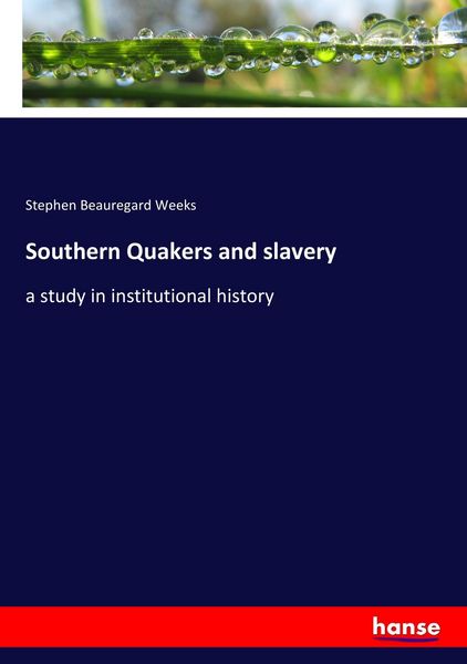 Produktbild: Southern Quakers and slavery