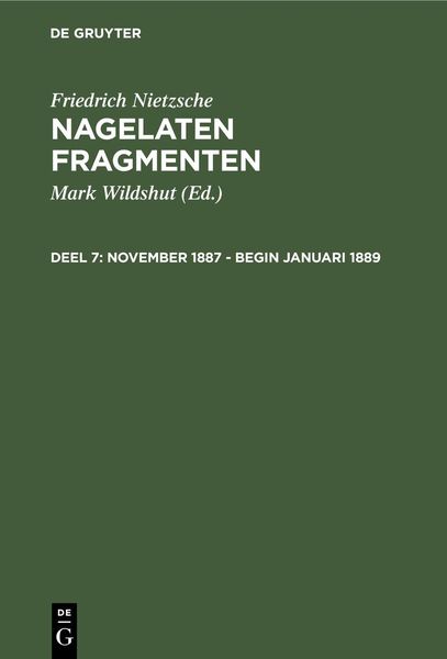 Produktbild: November 1887 - begin januari 1889
