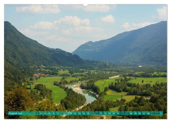 Produktbild: Reise durch das Soca-Tal - Unterwegs im sch&ouml;nen Slowenien (hochwertiger Premium Wandkalender 2026 DIN A2 quer), Kunstdruck in Hochglanz
