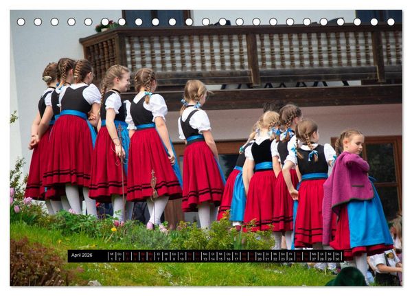 Produktbild: Maibaum aufstellen (Tischkalender 2026 DIN A5 quer), CALVENDO Monatskalender