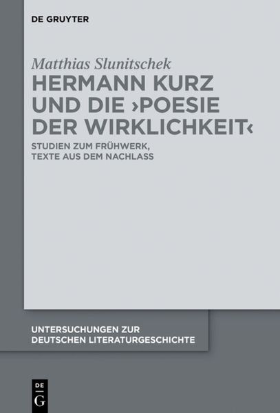 Produktbild: Hermann Kurz und die 'Poesie der Wirklichkeit'
