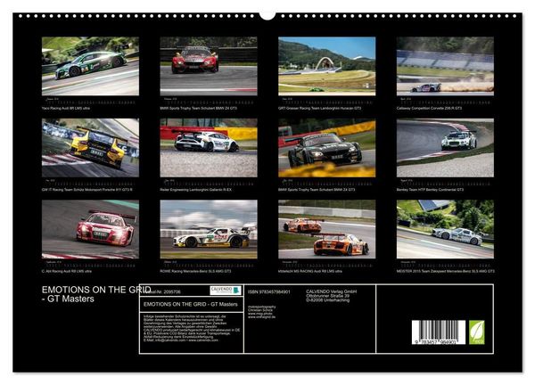 Produktbild: EMOTIONS ON THE GRID - GT Masters (hochwertiger Premium Wandkalender 2026 DIN A2 quer), Kunstdruck in Hochglanz