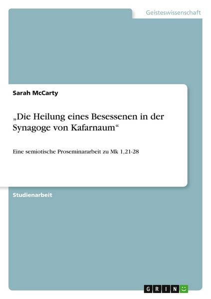 Produktbild: Die Heilung eines Besessenen in der Synagoge von Kafarnaum