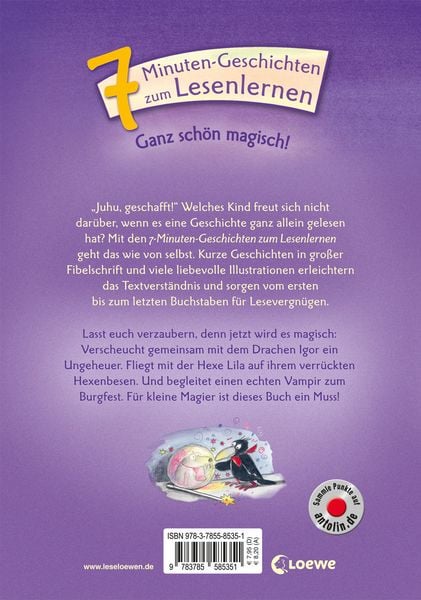 Produktbild: Lesel&ouml;wen - Das Original - 7-Minuten-Geschichten zum Lesenlernen - Ganz sch&ouml;n magisch!