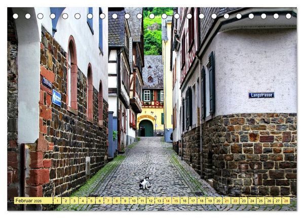 Produktbild: Bacharach - Sehenswerter Ort am Mittelrhein (Tischkalender 2026 DIN A5 quer), CALVENDO Monatskalender