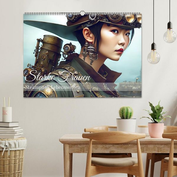 Produktbild: Starke Frauen - Steampunk Lebenswelten (Wandkalender 2026 DIN A2 quer), CALVENDO Monatskalender