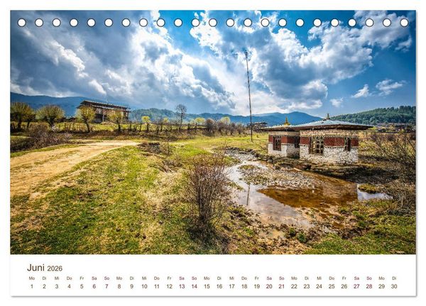 Produktbild: Mystisches Bhutan (Tischkalender 2026 DIN A5 quer), CALVENDO Monatskalender