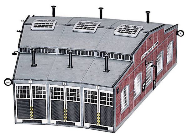 Produktbild: Fleischmann 6476 H0 Ringlokschuppen-Bausatz
