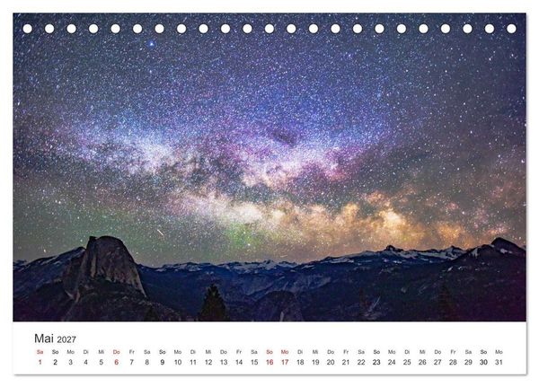 Produktbild: Yosemite - Einzigartige Naturspektakel (Tischkalender 2027 DIN A5 quer), CALVENDO Monatskalender