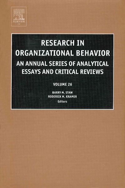 Produktbild: Research in Organizational Beh