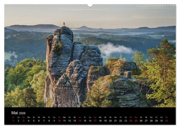 Produktbild: S&auml;chsische Schweiz (Wandkalender 2026 DIN A2 quer), CALVENDO Monatskalender